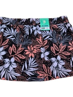 Reel Legends Size XL Mini Skirt UPF 50 NWT Floral Swim Boat Sports Activewear